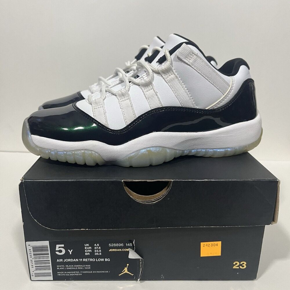 Size 5Y - Air Jordan 11 Retro Low Emerald